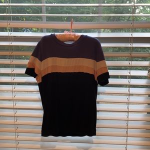 Girls shirt size large blue white pink and black